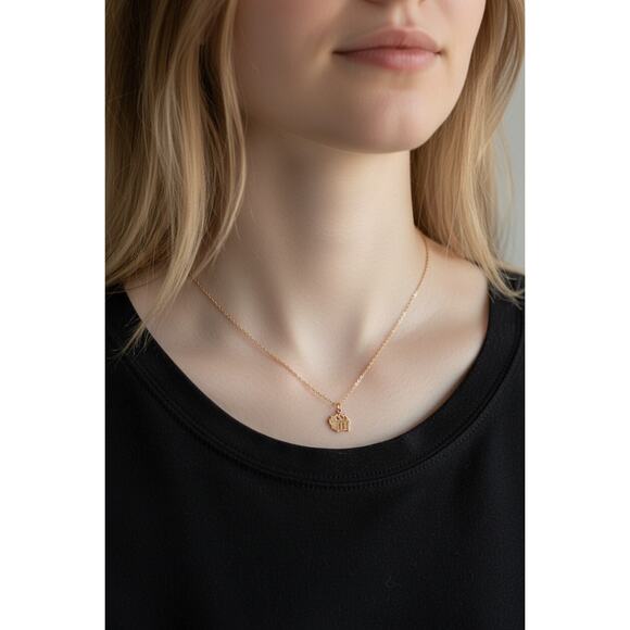 Dumpster Fire Necklace – 14K Gold Filled on Stainless Steel – 16" Dainty Chain - Picture 2 of 8